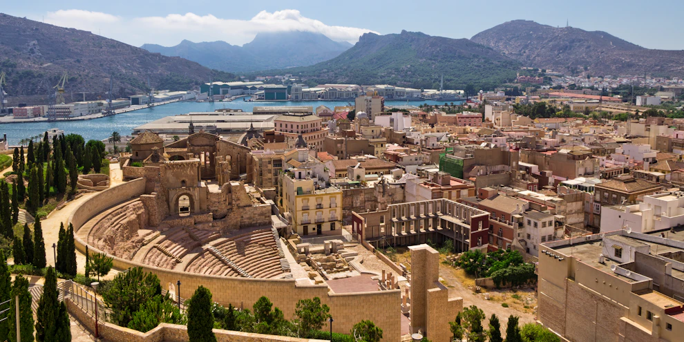 Teatro Romano amphitheatre in Cartagena Cartagena in Spain