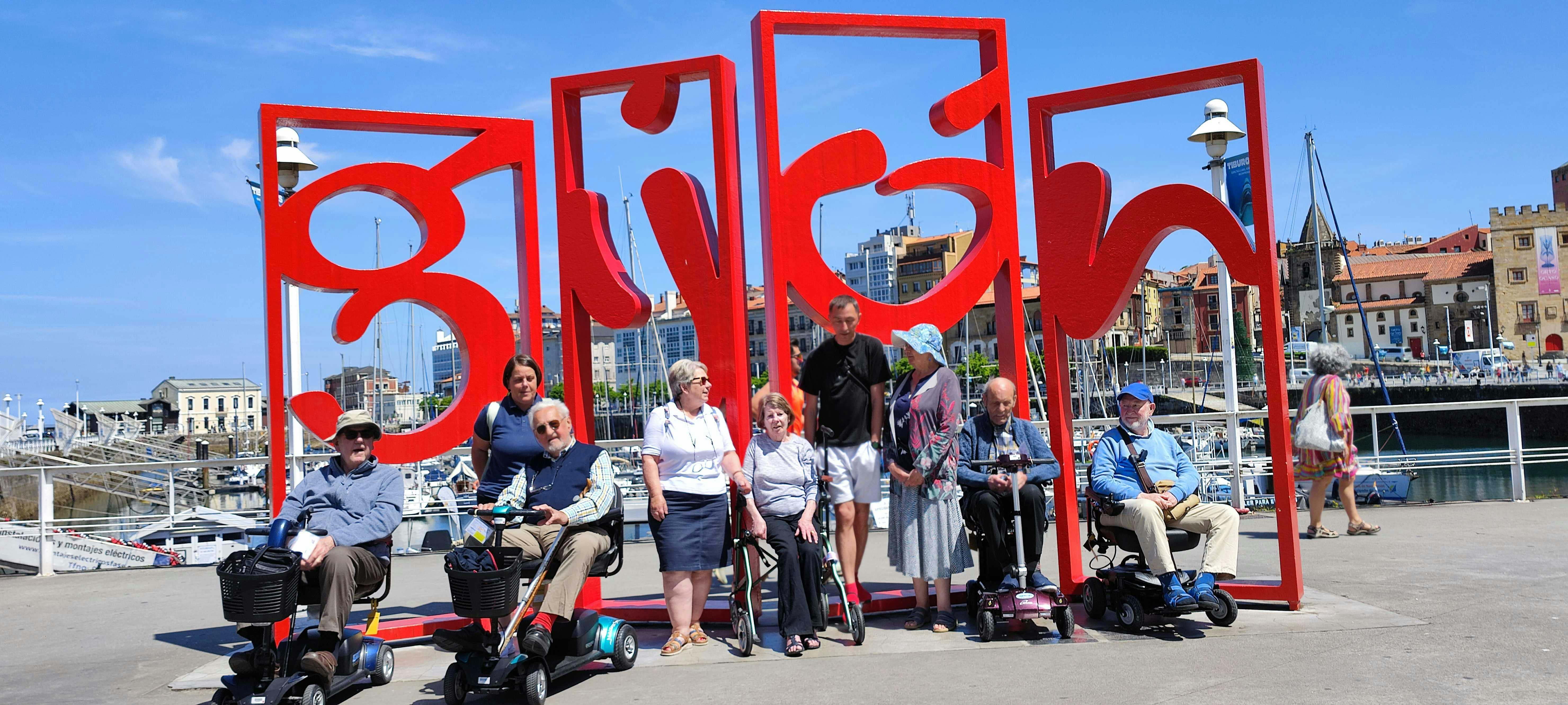 Customers and Staff in Gijon on a cruise
